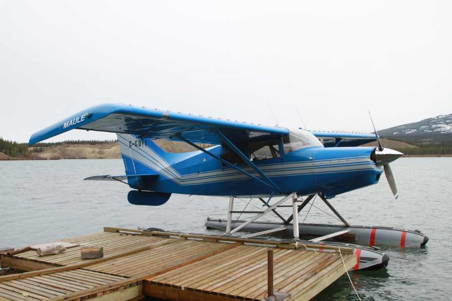 C-GDFI, a 1979 Maule M-5-235C, at Schwatka Lake, Whitehorse, Yukon (CEZ5), on October 7, 2021.