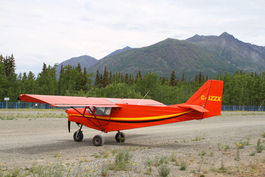C-IZZX: Savannah (Advanced Ultra-light) parked at Carcross, Yukon (CFA4) on June 22, 2019.