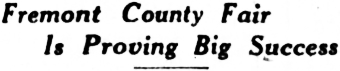 Headline: Aeroplane leap by Frank Dorbrandt in Idaho, 1921