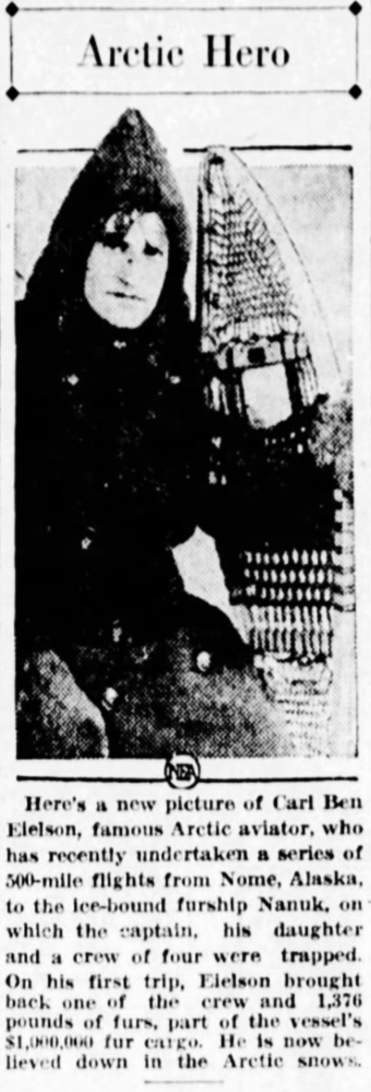 Carl Ben Eielson, 1929