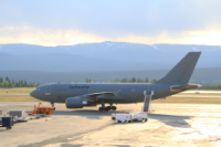 Luftwaffe 10-25, a 1988 Airbus A310-304 (MRTT) - 484 operated by the German Air Force, at Whitehorse, Yukon (YXY) on June 24, 2012.