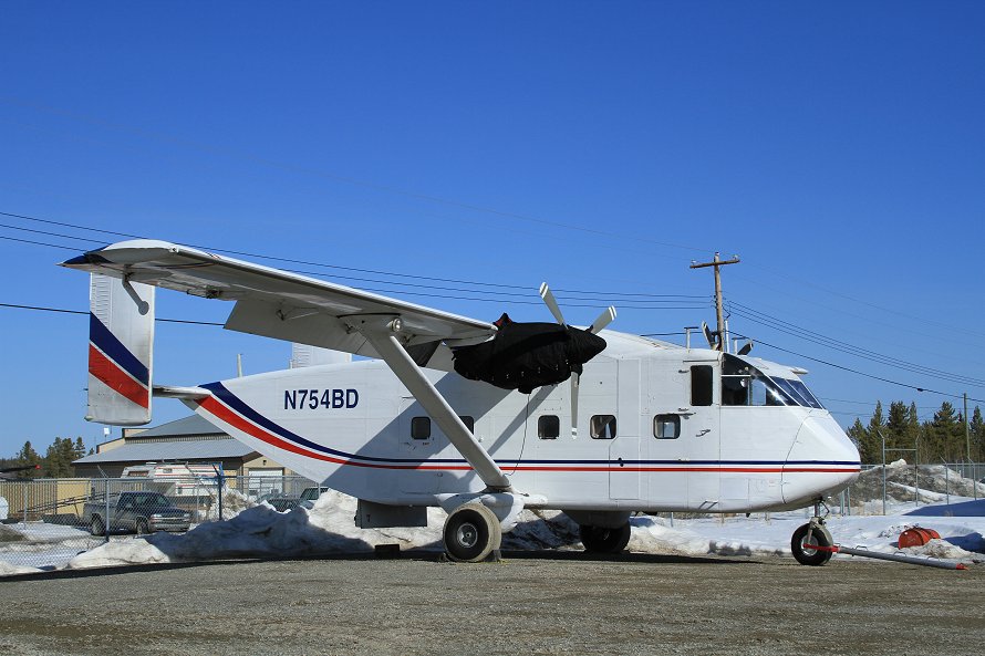 SC-7 Skyvan 3-100 N754BD at Whitehorse, Yukon