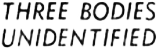 Three Bodies Unidentied in Yukon Crash - November 24, 1961