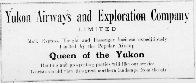 The Whitehorse Star, April 13, 1928.