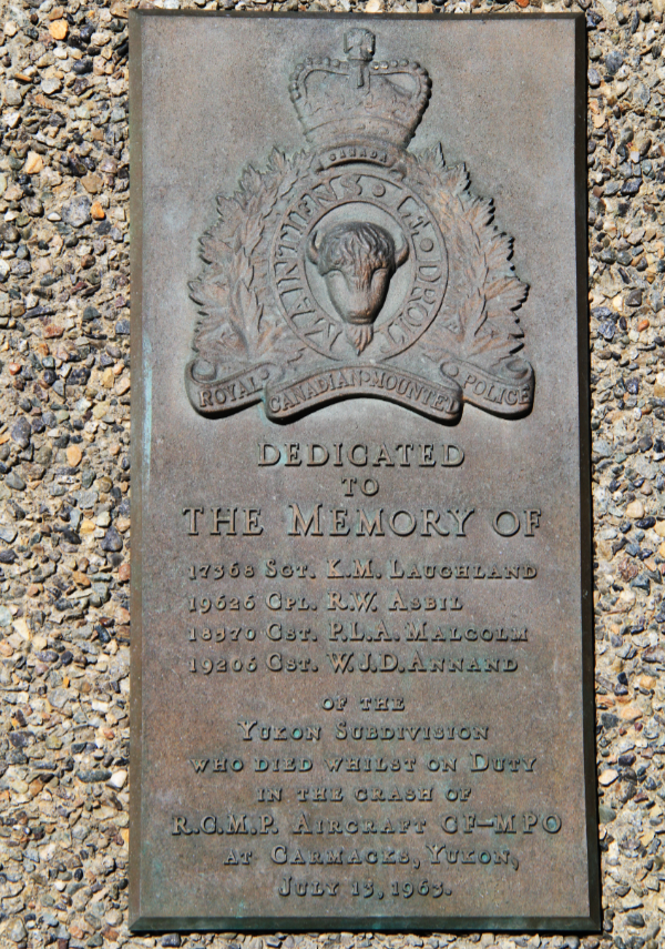 RCMP memorial at Whitehorse, Yukon