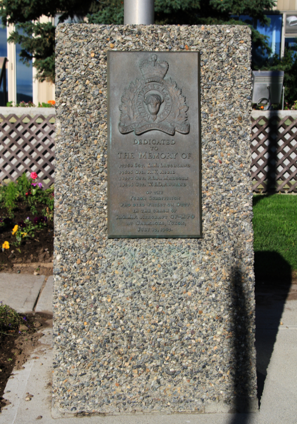 RCMP memorial at Whitehorse, Yukon