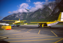 Wilderness Air's base at Bella Coola, July 3, 1987.