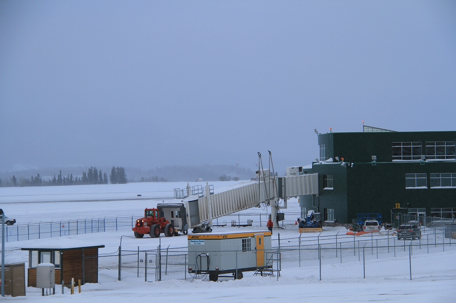 New jetway being installed at Erik Nielsen Whitehorse International Airport