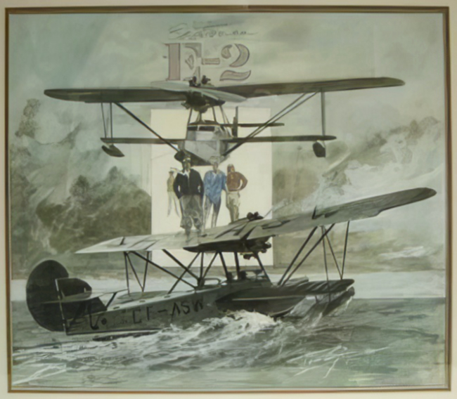 Painting of Eastman E-2 Sea Rover CF-ASW by Tom Bjarnason (1925-2009).