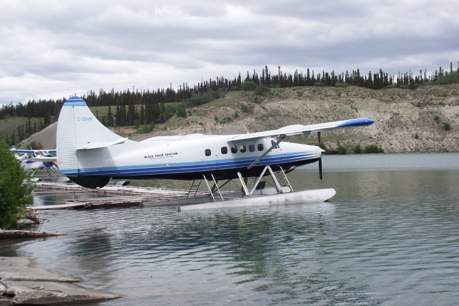 Black Sheep Aviation & Cattle Company's 1953 De Havilland DHC-3 Turbo Otter C-GDHW at Schwatka Lake, Whitehorse, Yukon (CEZ5) on June 15, 2011