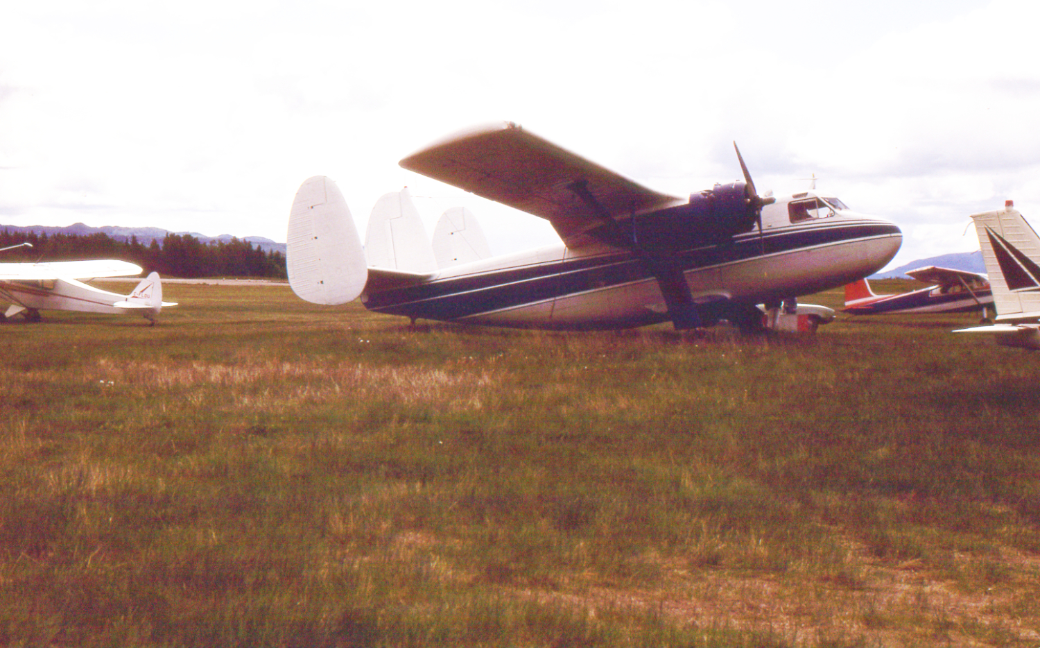 Scottish Aviation Twin Pioneer Series 3 C-GNIS at Smithers in June 1985.