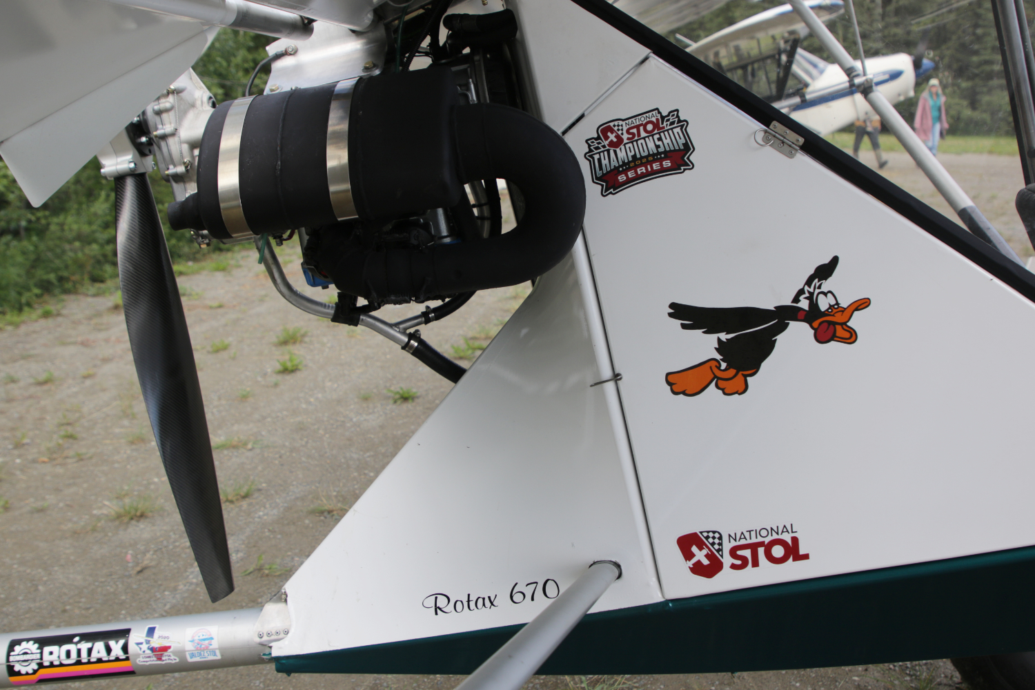 A photo of C-IBSE, a 1983 Birdman Chinook WT II ultralight, at Cousins Airport, Yukon (CFP8), on July 25, 2026.