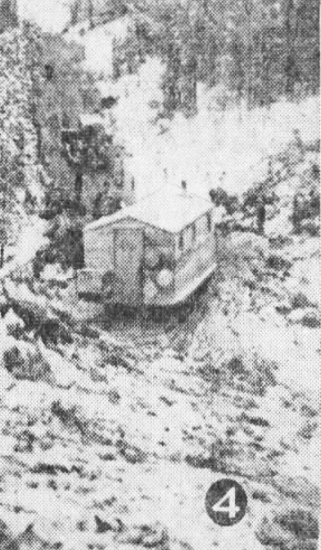 Caboose of the tractor train to Fort Nelson, BC, 1941