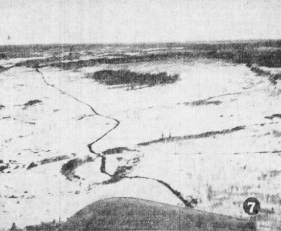 Airview of the Cat road to Fort Nelson, BC, 1941