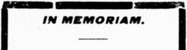 In Memoriam