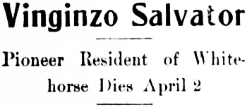 Obituary: Vinginzo Salvatore, 1915