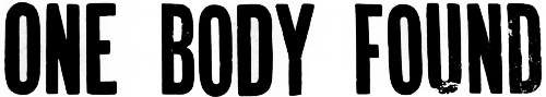 Headline: One Body Found on Lake Laberge, 1963