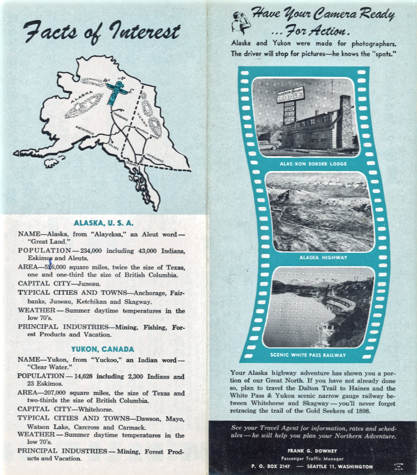 White Pass & Yukon Route Alaska Highway bus service, 1962