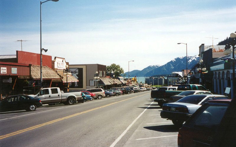 A view of downtown Seward, Alaska by Murray Lundberg.