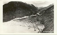 An aerial photo of Skagway, Alaska - possibly in the 1930s.