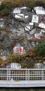 One of the ship signs at Skagway, Alaska