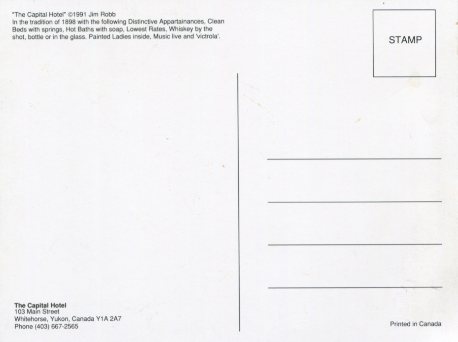 The Capital Hotel postcard