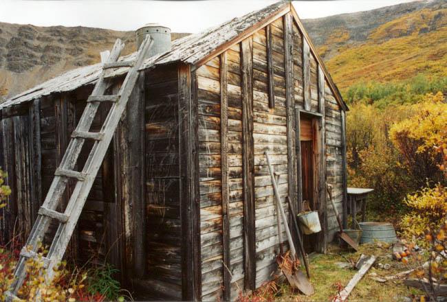 An abandoned mining camp high above Keno City, Yukon. Photo by Wayne Roberts.