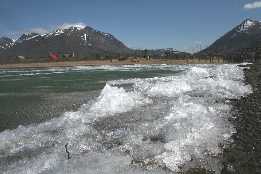 Spring Breakup on Lake Bennett, Yukon