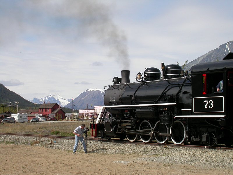 WP&YR steam locomotive #73
