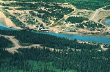 A historic postcard showing Carcross, Yukon