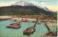 Postcard of Skagway, Alaska in about 1910
