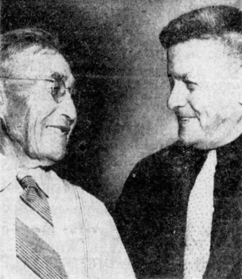Photo of Paddy Duncan and Andy Paull, December 1948