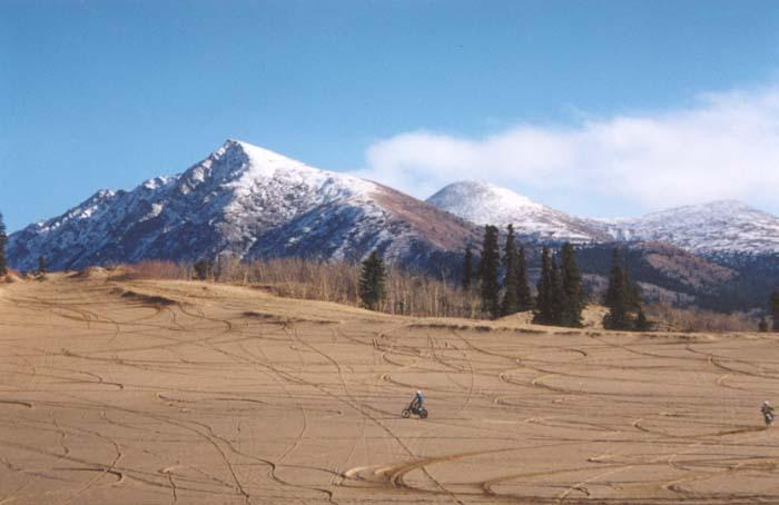 Another activity that increases dune activity by loosening the sand is the use of motorcycles and ATVs. Carcross, Yukon