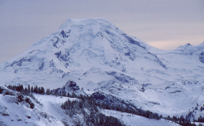 Mount Baker from Windy Point on the Liumchen Lake Trail in the Chilliwack River valley