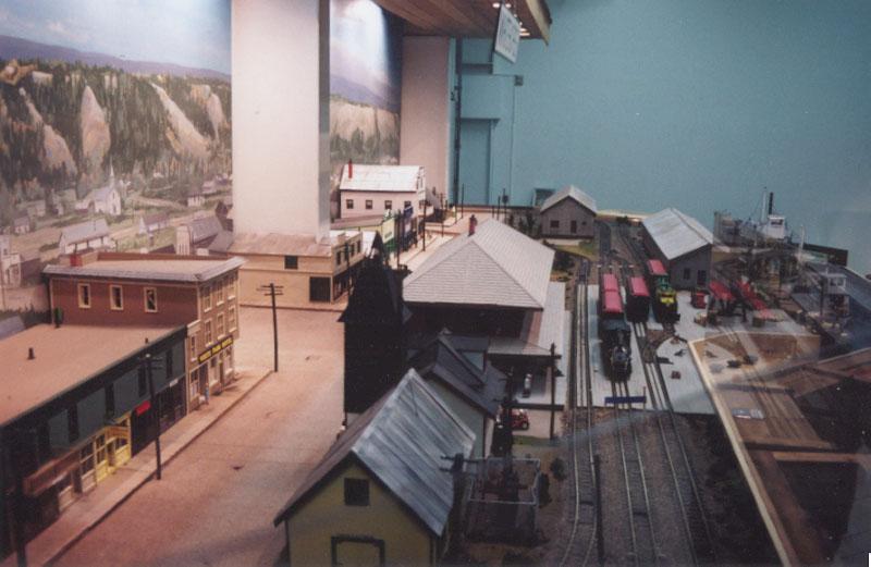 A photo of the WP&YR display at the Yukon Transportation Museum in Whitehorse, Yukon Territory