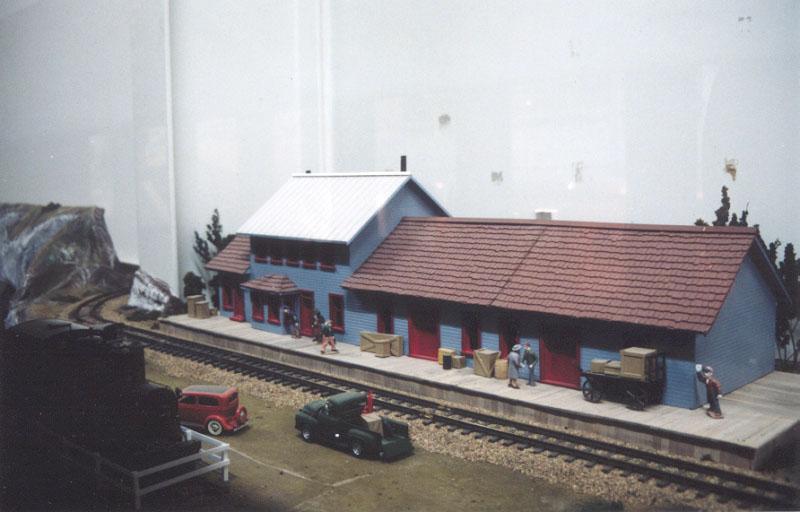 A photo of the WP&YR display at the Yukon Transportation Museum in Whitehorse, Yukon Territory