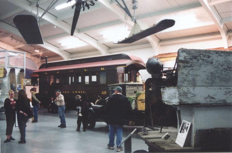 A photo of the WP&YR display at the Yukon Transportation Museum in Whitehorse, Yukon Territory