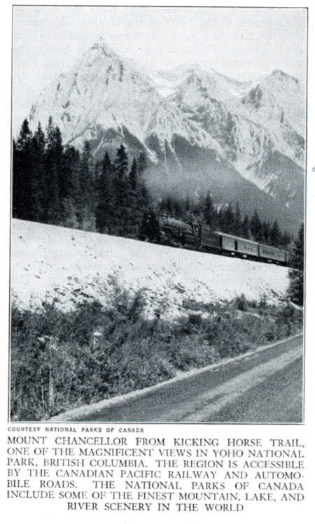 Mount Chancellor from Kicking Horse Trail, 1947