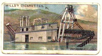 A historic gold dredge
