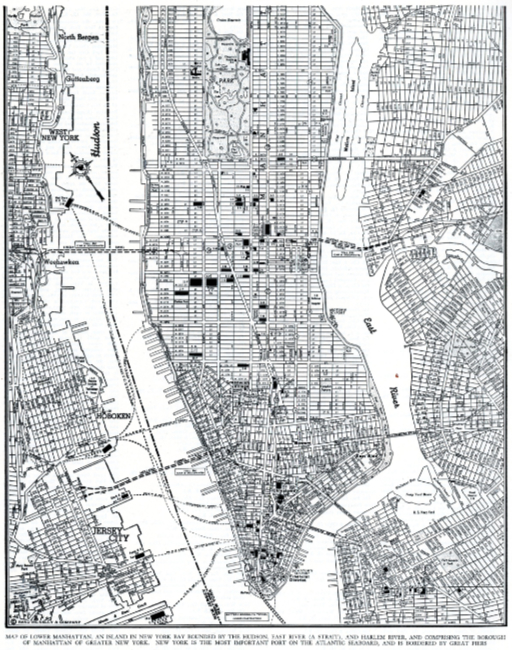 Map of New York City, 1947