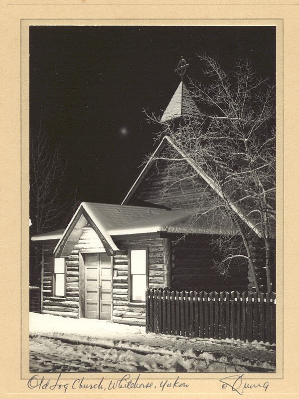The Old Log Church, Whitehorse, Yukon. Photo by James Quong.