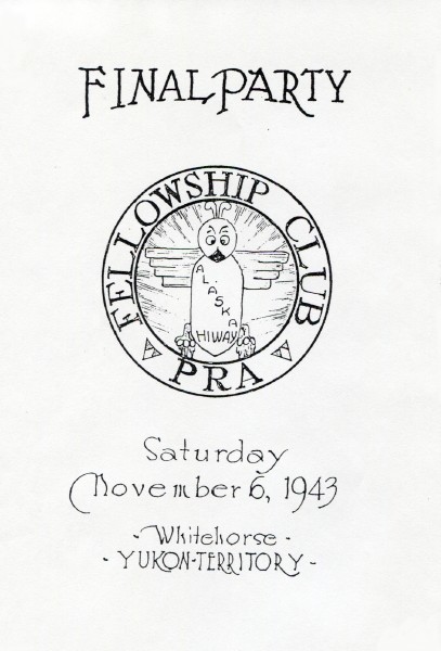 P.R.A. Fellowship Club - Whitehorse, Yukon, 1943