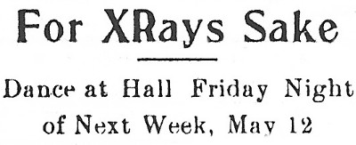 For XRays Sake - Dance at Hall Friday Night