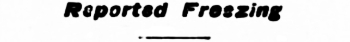 Headline: Woman Reported Freezing, 1906.
