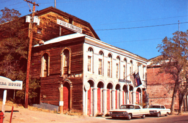 Piper's Opera House in Virgina City, Nevada, in the 1970s