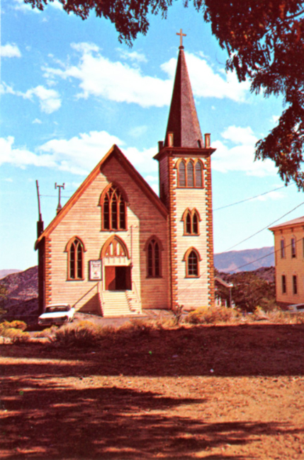St. Paul's Episcopal Church in Virgina City, Nevada, in the 1970s