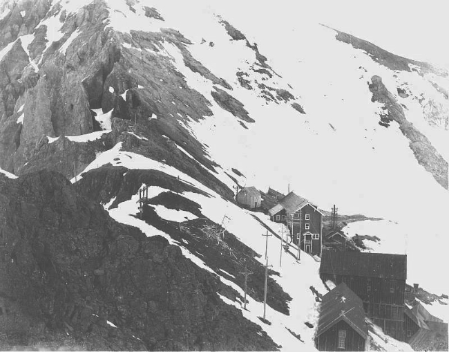 The Bonanza copper mine tramway at Kennecott, Alaska