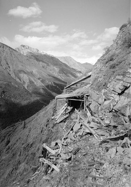 The Bonanza copper mine tramway at Kennecott, Alaska