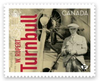 W. Rupert Turnbull and the variable pitch propeller - Canadians in Flight stamps - October 17, 2022