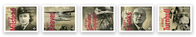 Canadians in Flight stamps - October 17, 2022